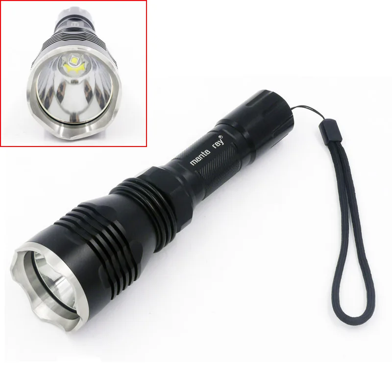 Дальность освещения 300 метров светодиодный фонарик высокой мощности из