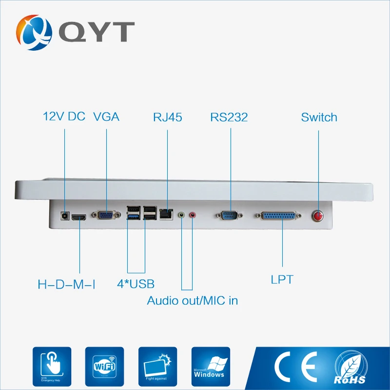 17 &quotбезвентиляторный промышленный ПК с резистивным сенсорным Экран Intel i5 7200U 2 3