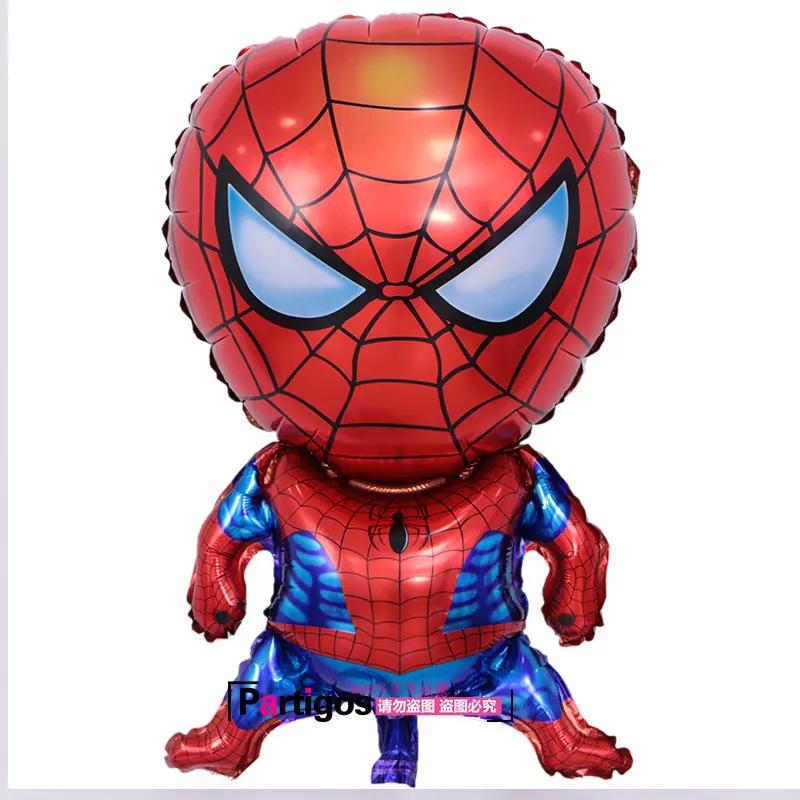 red spiderman 1 шт. воздушные шары Супергероя человека-паука, Халка, Бэтмена, фольгированные воздушные шары для детей на день рождения, товары для вечеринки, украшения для детского душа, игрушки - Цвет: red spiderman
