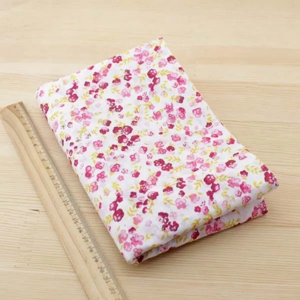 7pcs Red Cotton Patchwork Fabric Bundle For DIY Sewing Textiles Tilda Doll Cloth Quilting Tissue 50cmx50cm