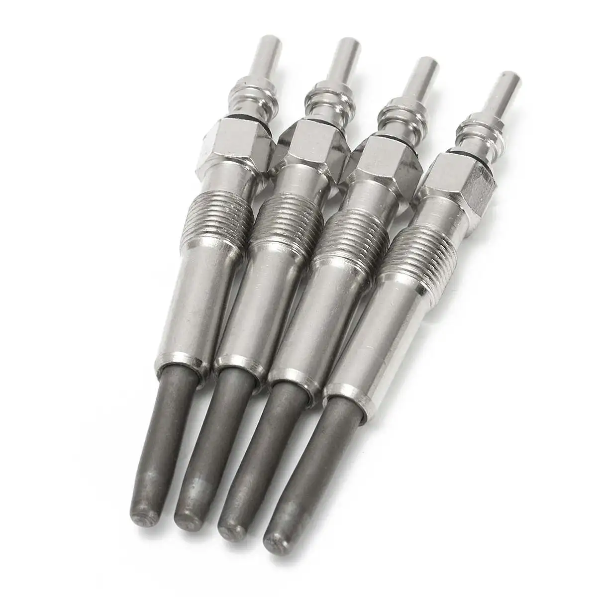 4PCS/Set Glow Plugs Dual Coil Glow Plug 1.9 TDI For VW Golf Jetta Beetle 1997-2004 DRX00059 Sliver Metal N10140103 N10140102
