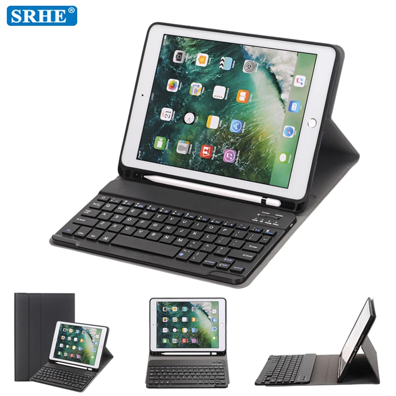 Беспроводной Bluetooth клавиатура Смарт планшет чехол для нового iPad 9 7 2017 2018 Air 1 2 A1822