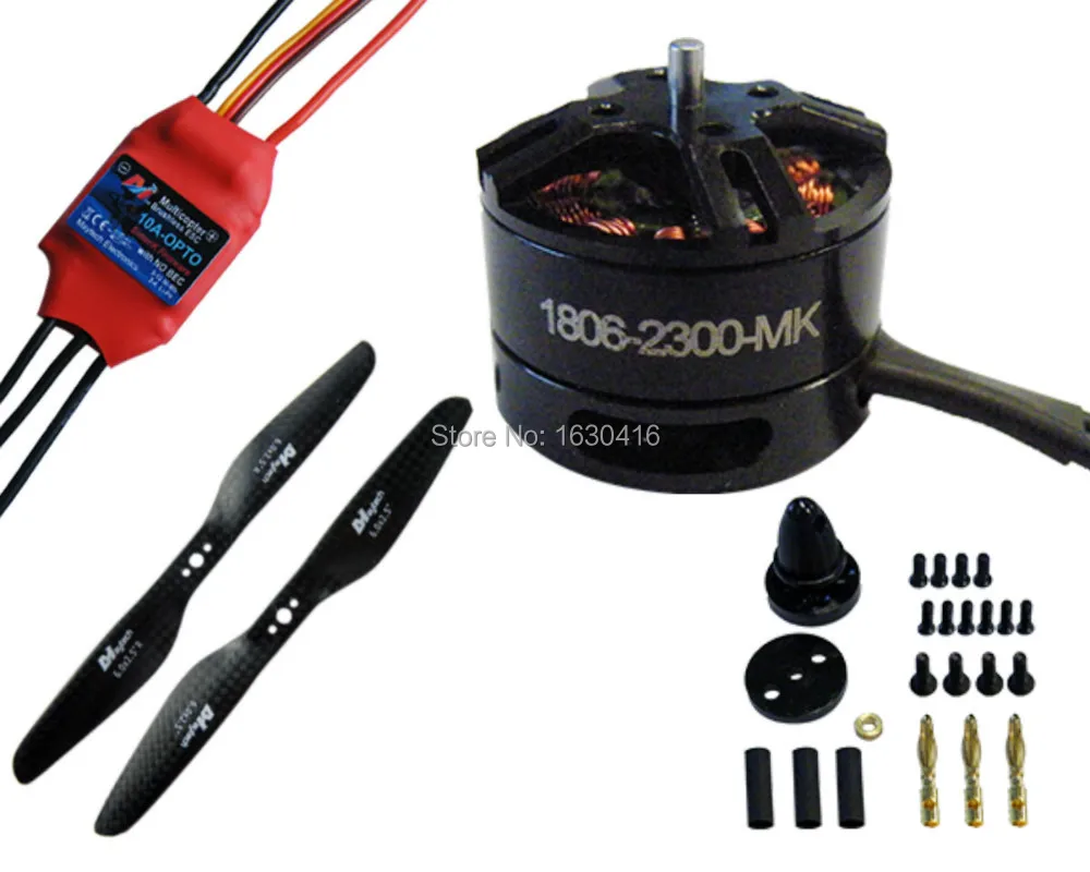 Maytech 4 шт. 1806 2300KV двигатель + шт 10A OPTO Simonk прошивка ESC 2 пары 0625T углеродный Пропеллер