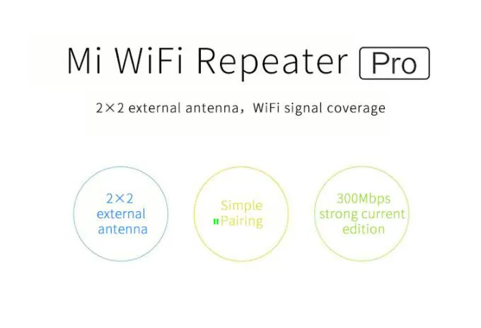 100% Оригинальный Xiaomi WiFi усилитель Pro ретранслятор Wifi сигнала беспроводной
