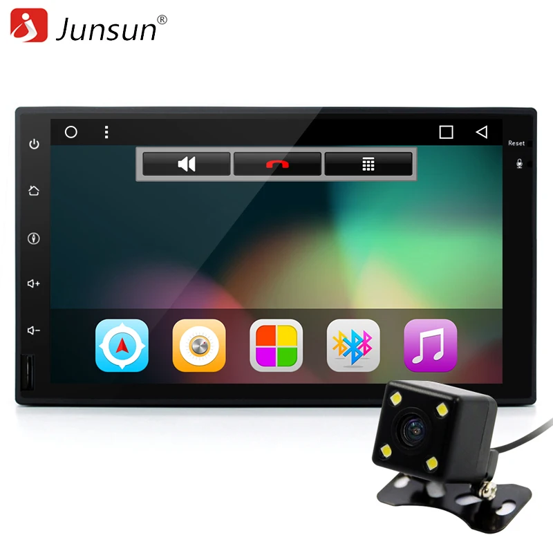 Junsun 7 &quotНовый Android 6.0 автомобильный проигрыватель double 2 DIN 1024*600 Универсальный