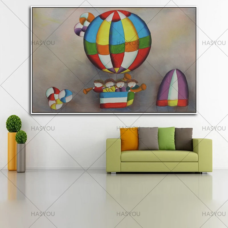aritist handmade modern canvas oil painting Abstract wall art for living room hotel kindergarten decoration | Дом и сад