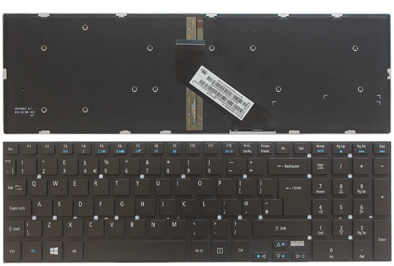Новая клавиатура для компьютера c английской раскладкой для acer Aspire V17 Nitro VN7-791 VN7-791G подсветка Британская клавиатура
