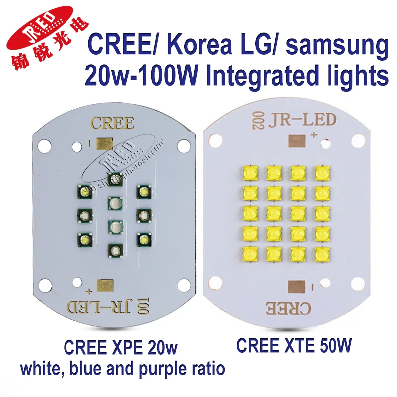Светодиодный чип CREE Samsung LG 3535 20 Вт/30 Вт/40 Вт/50 Вт/60 Вт/100 Вт подсветка со встроенным
