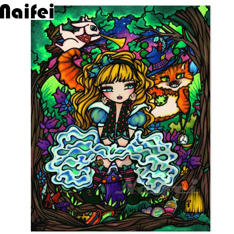 Алмазная вышивка сделай сам с круглым сверлом крестиком мозаика полностью