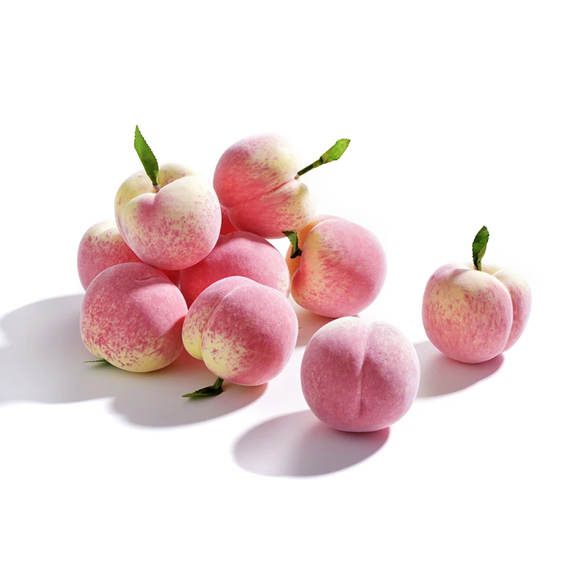Поддельные фруктовые украшения для дома искусственные реалистичные персиковые
