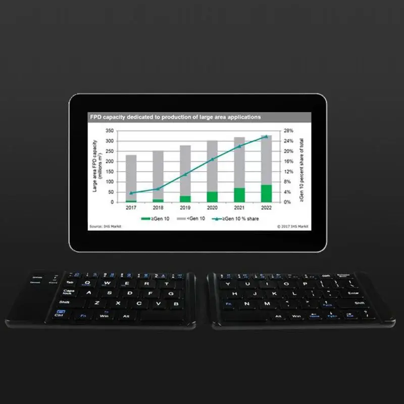 Портативная ультра тонкая легкая Мини Bluetooth 3 0 складная клавиатура беспроводная