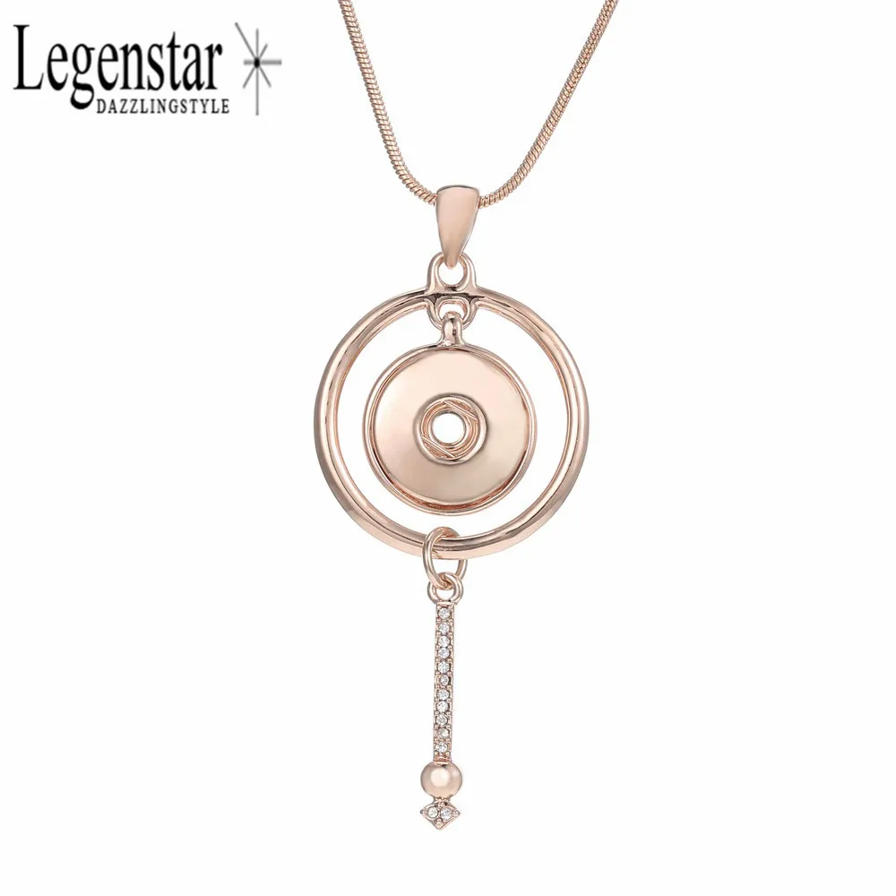 Женское колье с подвеской Legenstar из розового золота и змеиной кожи|fashion jewelry|jewelry