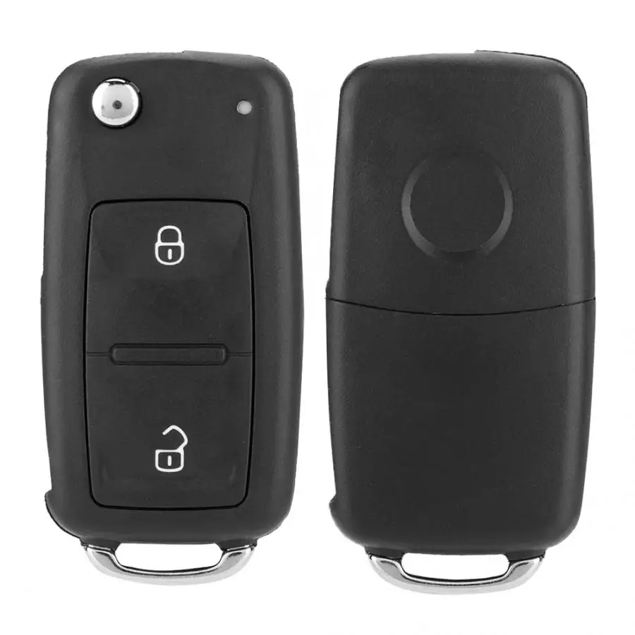 Чехол для ключей автомобиля с 2 кнопками складная Замена дистанционного ключа