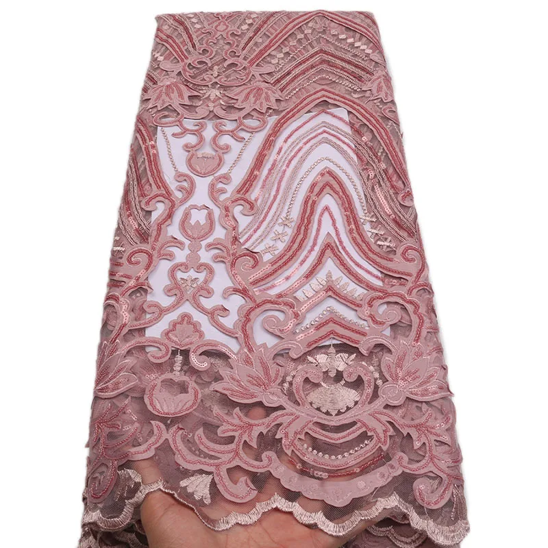 Новейший африканский тюль кружевная ткань 2018 высокое качественное блестящее