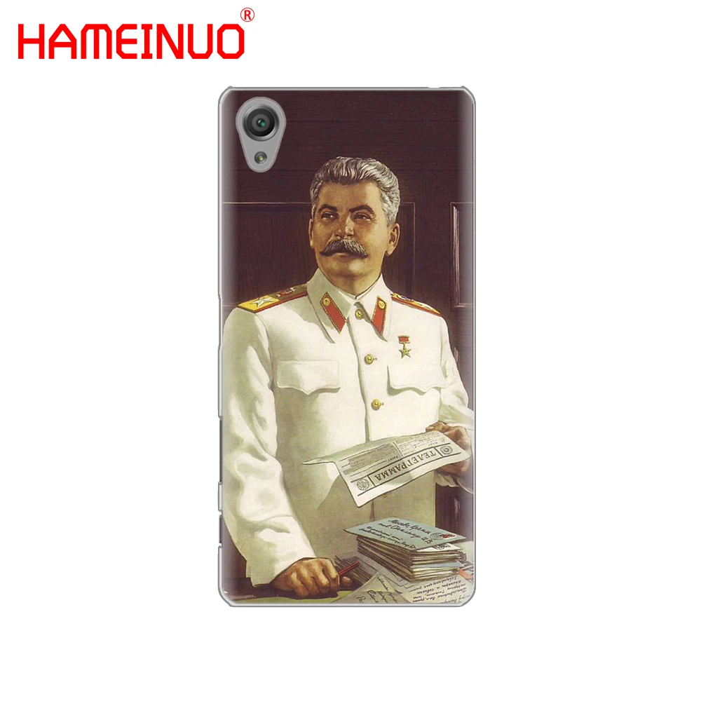 

HAMEINUO Russian Stalin Ussr Cover phone Case for sony xperia z2 z3 z4 z5 mini plus aqua M4 M5 E4 E5 E6 C4 C5