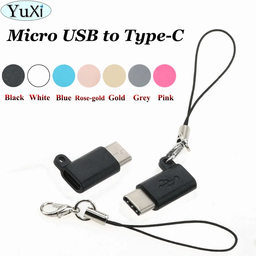 YuXi Micro USB Female to Type C 3.1 Male Cable Adapter Charge&ampData Sync Converter for Samsung S8 LG G5 G6 Xiaomi | Электроника