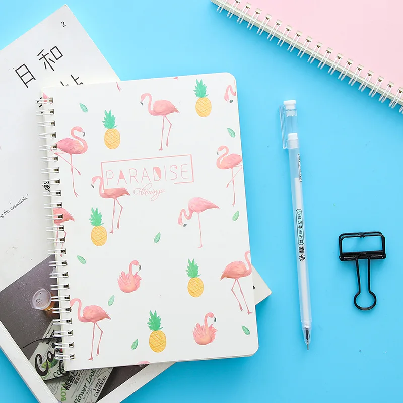 Coloffice Kawaii симпатичный бриллиант блокнот с Фламинго A5 детский подарок