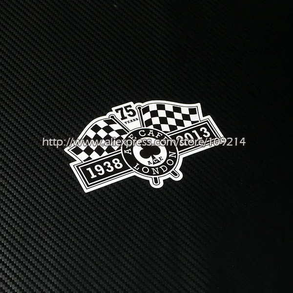 

For Artwork 75th Cafe helmet motorcycle motor bike Sticker Decals Waterproof 19