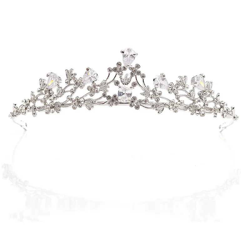 Блестящая корона принцессы для невесты гребень волос украшения свадебная