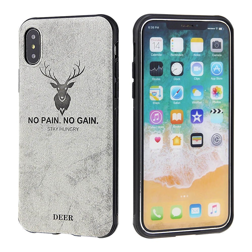 Тканевая текстура чехол для iPhone 6 6s 7 8 plus X XR XS MAX Мягкий Силиконовый ТПУ