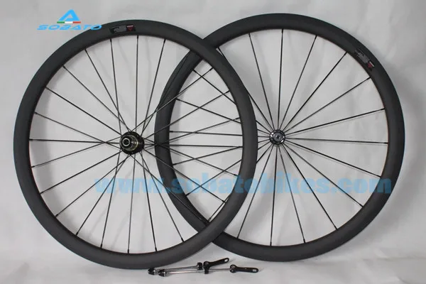 Ультра легкие Углеродные волокна 700C шоссейные велосипедные гоночные колеса и
