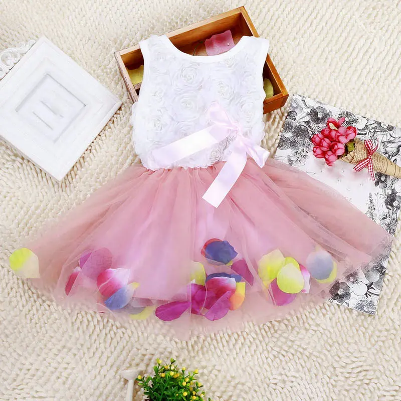 Baby Girls Dresses Sleeveless Lovely Birthbay Party Vestidos For Kids New Summer Children Clothing | Детская одежда и обувь