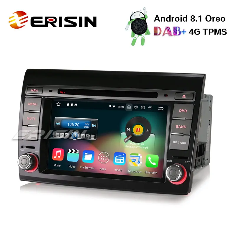 Erisin ES3670F 7 &quotAndroid 8 1 автомобильный стерео DAB + gps WiFi CD OBD Bluetooth TPMS 4G для Fiat Bravo
