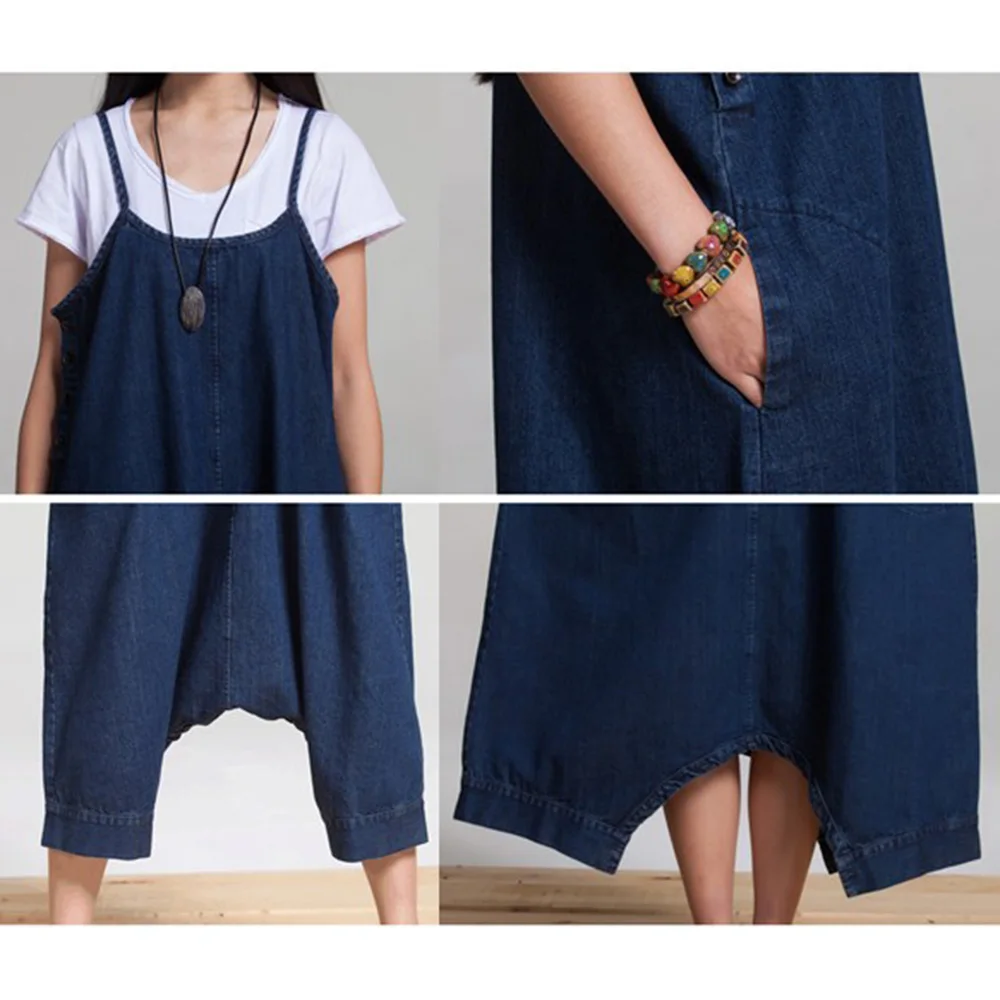 Женские комбинезоны два вида носых повседневные свободные длинные на тонких