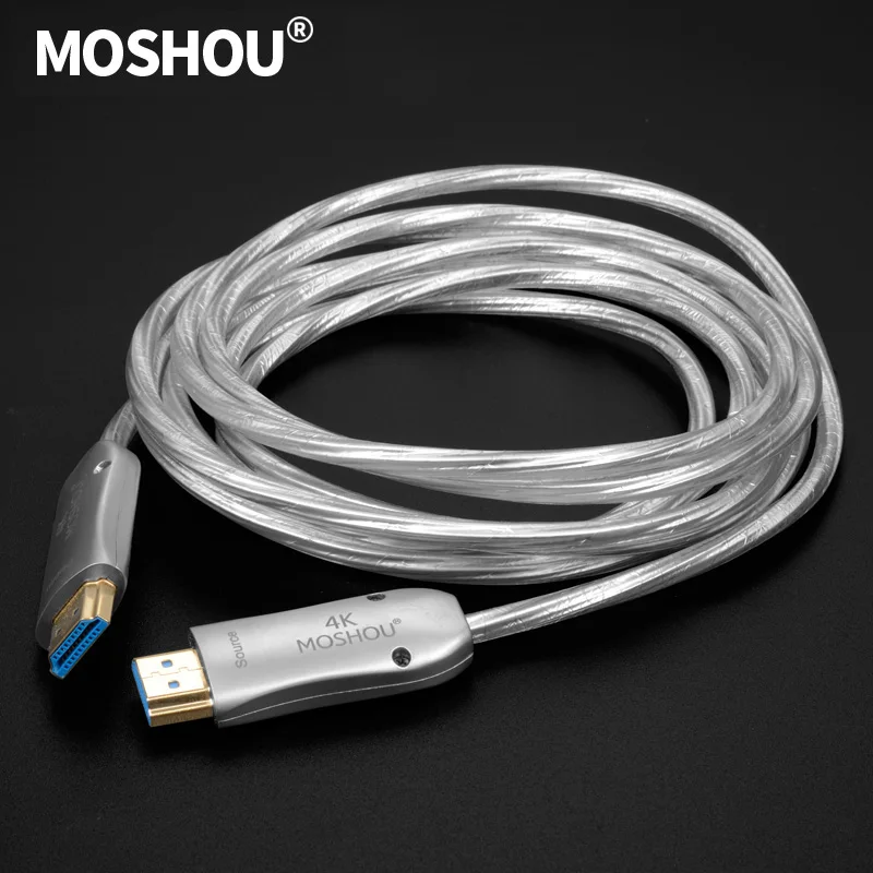 Кабели HDMI 2 0 из оптического волокна HDR CEC 4K @ 60Hz интерфейс 2160P HDCP HIFI атмосферы