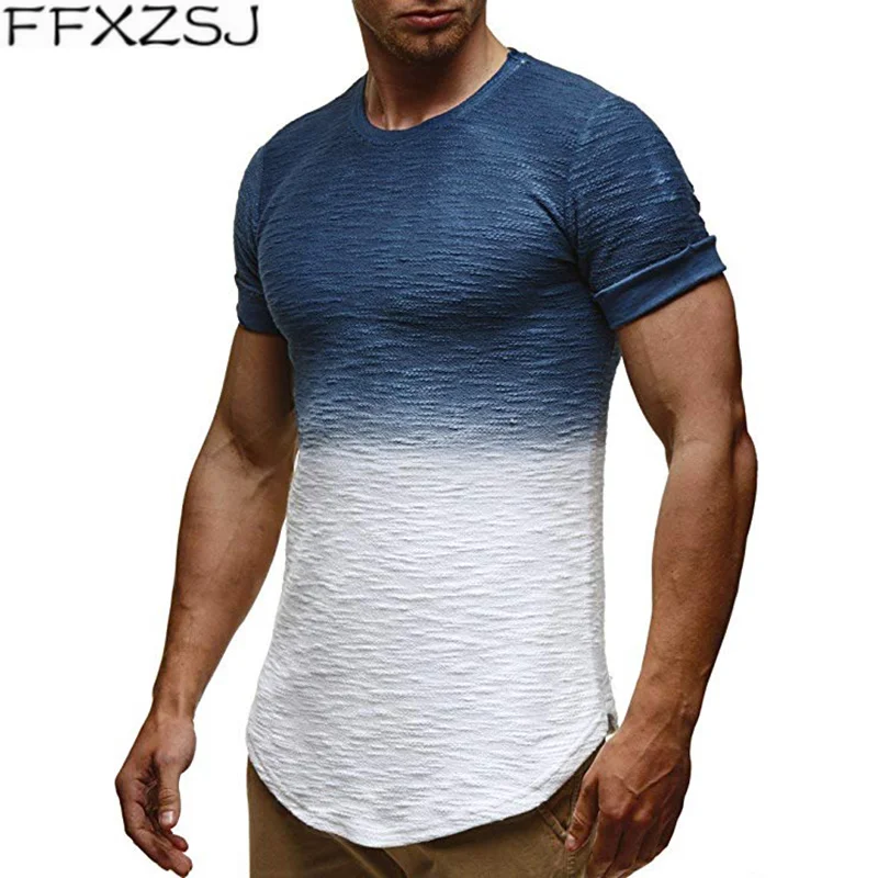 

2019 New Men's Summer Printed T shirt Male High Street Hip Hop Short Sleeve T shirt Tops Men Casual tshirt Streetwear M-3XL