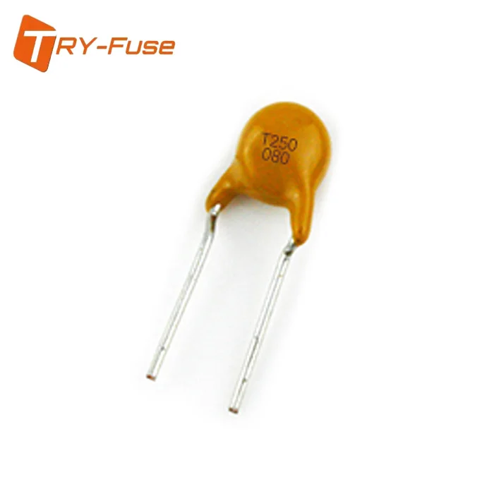 Восстанавливаемый самовосстанавливающийся предохранитель PPTC 250-080 250V 80MA 0.08A |