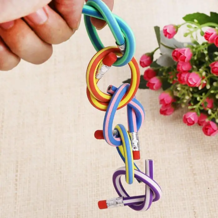 100 шт. 50 10 Мягкие Гибкие Бенди-карандаши волшебная лента детский школьный