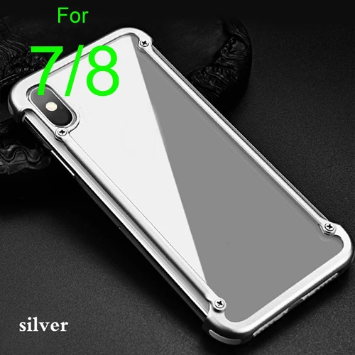 Металлический Utral-Thin Corver бампер чехол для iPhone XR, Простой деловой стиль с выемкой дизайн и силиконовая подушка безопасности - Цвет: silver