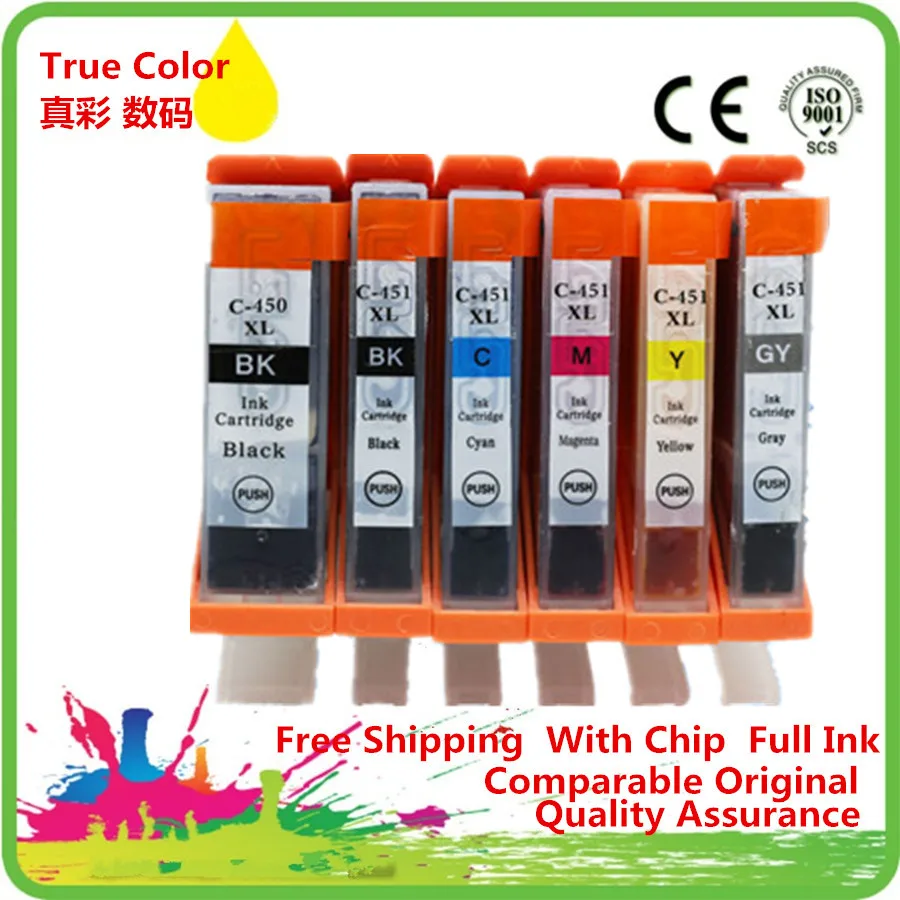 PGI 450 PGI450 450XL PGI450XL PGI450BK 450BK CLI 451 чернильный картридж для замены Canon MG6340 MG7140|ink
