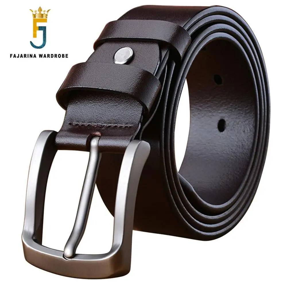 FAJARINA New Designer Men Genuine Leather Belt Men's Luxury Man Casual Styles Waistband Belt for Men Mens Belts Jeans N17FJ607