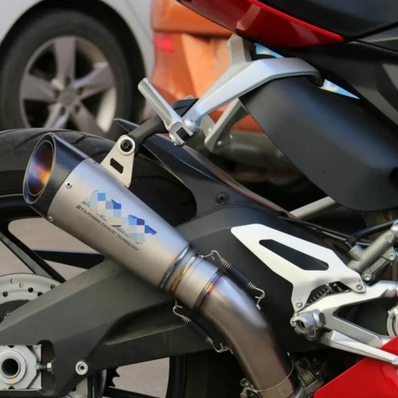 MOKALI титановый сплав утечки углерода выхлопной мото rcycle для Ducati 959 escapes для Ducati echappement мото Глушитель со средней трубой
