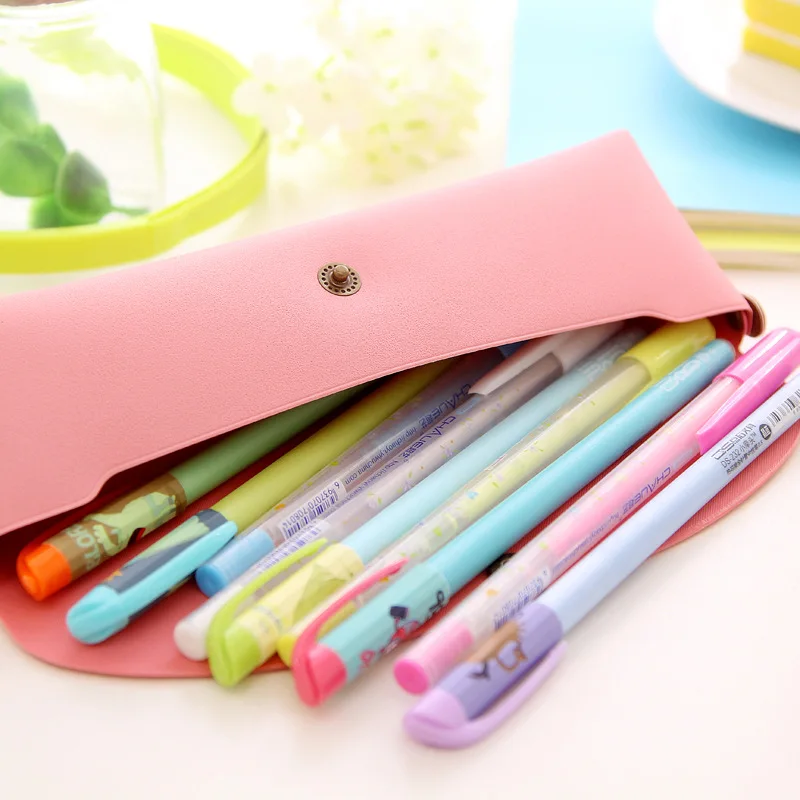 Новые Высокое качество из искусственной кожи канцелярские принадлежности для