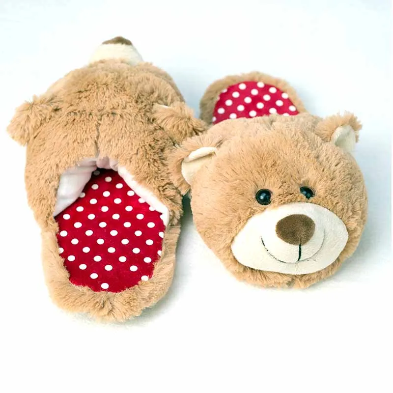 women winter slippers Custom slippers Home House Slippers Children indoor bear Lovers Warm Woman Slippers Plush Shoes