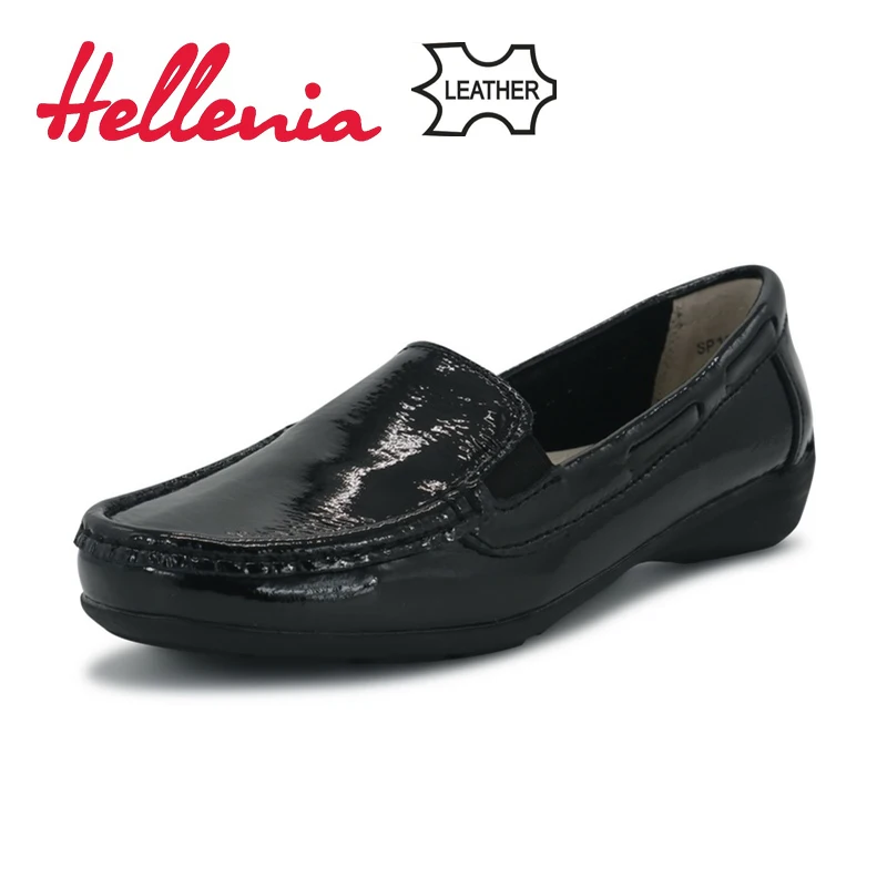 Горячая Распродажа женские туфли Hellenia из натуральной кожи 2018 модные