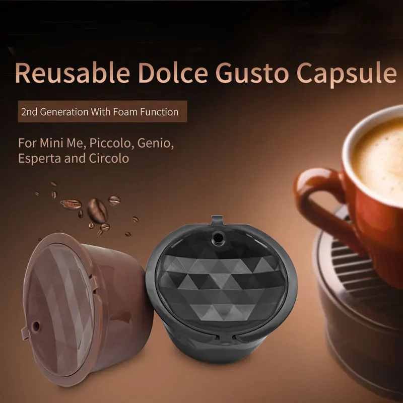 2 е поколение Dolce Gusto многоразового пользования кофейный пластиковый