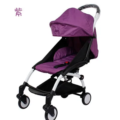 Babyyoya 175 градусов коляска Защита от солнца Тенты+ сиденье Подушки Детские коляски Интимные аксессуары применимо для коляски набор мультфильм милый ребенок - Цвет: Q