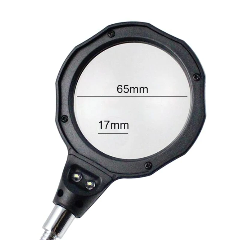 Увеличительная линза Светодиодная лампа для пайки с зажимом | Инструменты