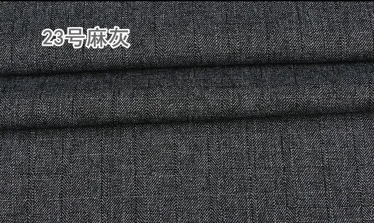 NO23 Hemp gray Высокое качество камвольной саржевой классический костюм ткань брюки T/мужские/Мужские R шерсть одежда 1 м - Цвет: NO23 Hemp gray