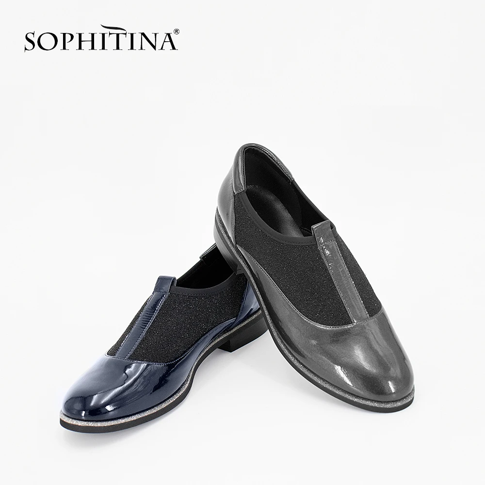 SOPHITINA 2019 Осень Повседневная модная обувь на плоской подошве круглый носок