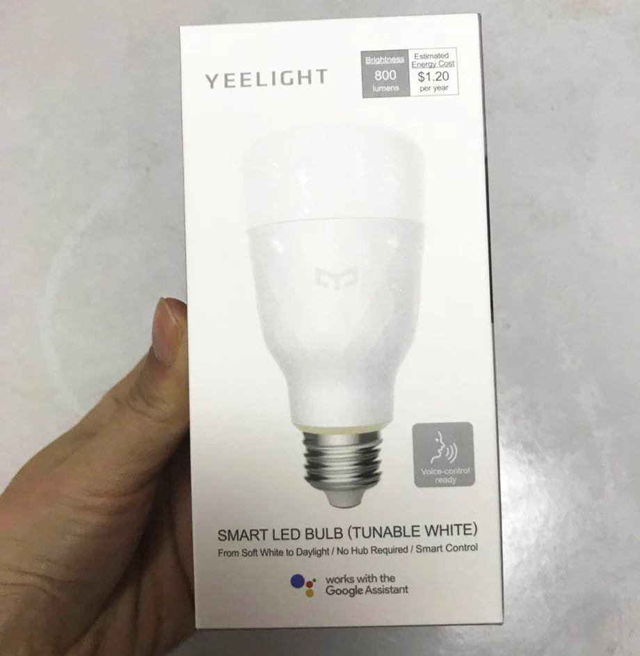 Обновленная версия Xiao mi jia yeelight умный светодиодный светильник, цветная лампа 800 люменов, 10 Вт, E27, лимонная умная лампа для mi home App, романтическая лампа