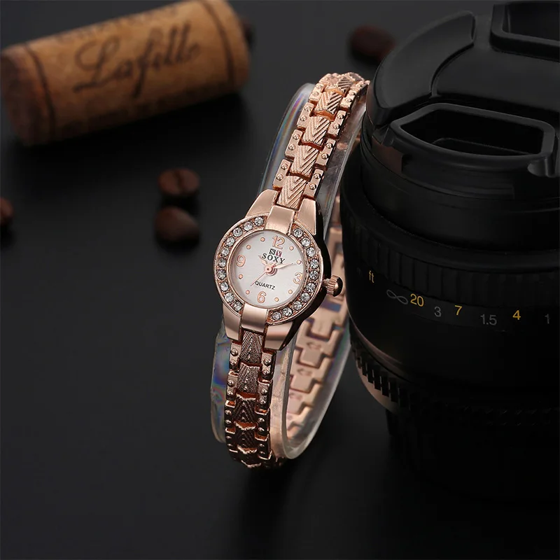 Relogio Feminino 2019 горячая распродажа Роскошные часы из розового золота модные браслет