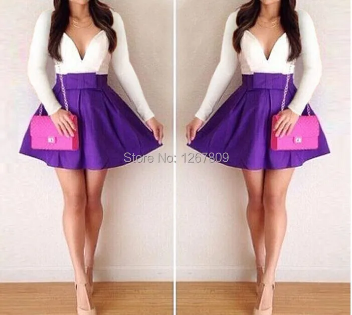 Платье Белый Верх Синий Низ фото 12