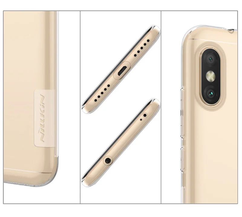 Nillkin Nature Transparent Clear Case For Xiaomi Redmi 6 Pro 6A Soft TPU Cover |