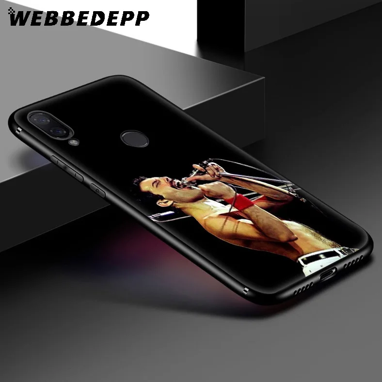 Мягкий чехол WEBBEDEPP Queen Freddie Mercury для Xiaomi Redmi K20 7A 4A 4X 5 5A 6 6A S2 Note 8 4 7 Pro Plus Prime |
