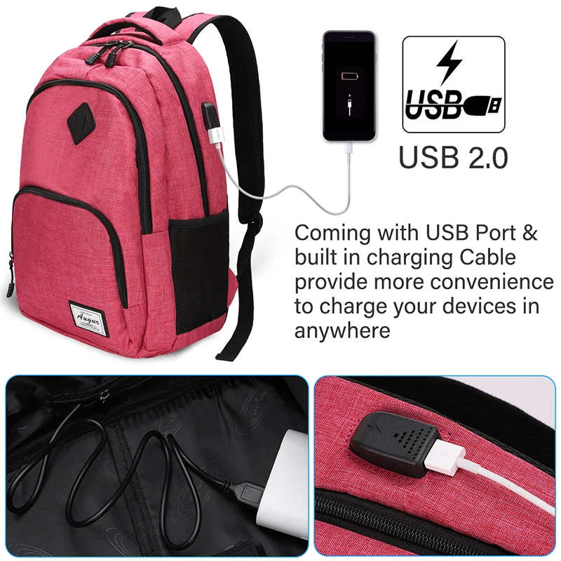Женские рюкзаки многофункциональные USB аккумуляторные водонепроницаемые